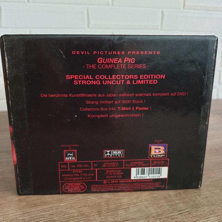 Guinea Pig Limited Edition DVD 8 Discs Japanese Extreme Horror Gore