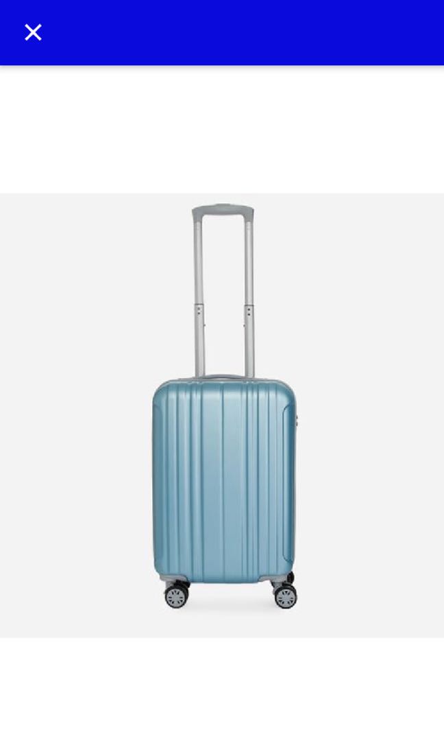 teal hard case luggage