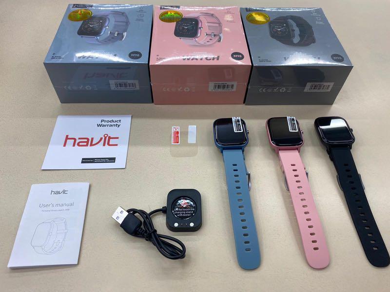 Havit 2020最新智能手錶M98增強版, 手提電話, 智能穿戴裝置及智能手錶- Carousell