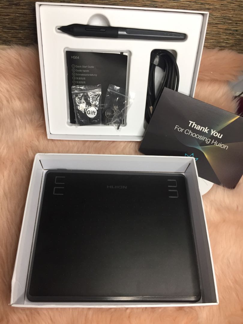 free shipping huion hs64 pen tablet