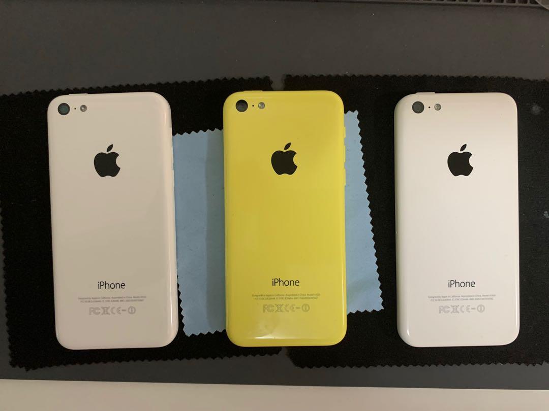 iPhone Bundle!! 2 iPhone 5c 8GB and 1 iPhone 5c 16GB (Category: Others) located in Quezon City. Submitted by customizter (Listing ID 1031250278, Image 2). Description: iPhone 5c 8GB White iPhone 5c 8GB Yellow iPhone 5c 16GB White Custom Factory Unlocked No iCloud issues Good Battery Smooth Preloved.