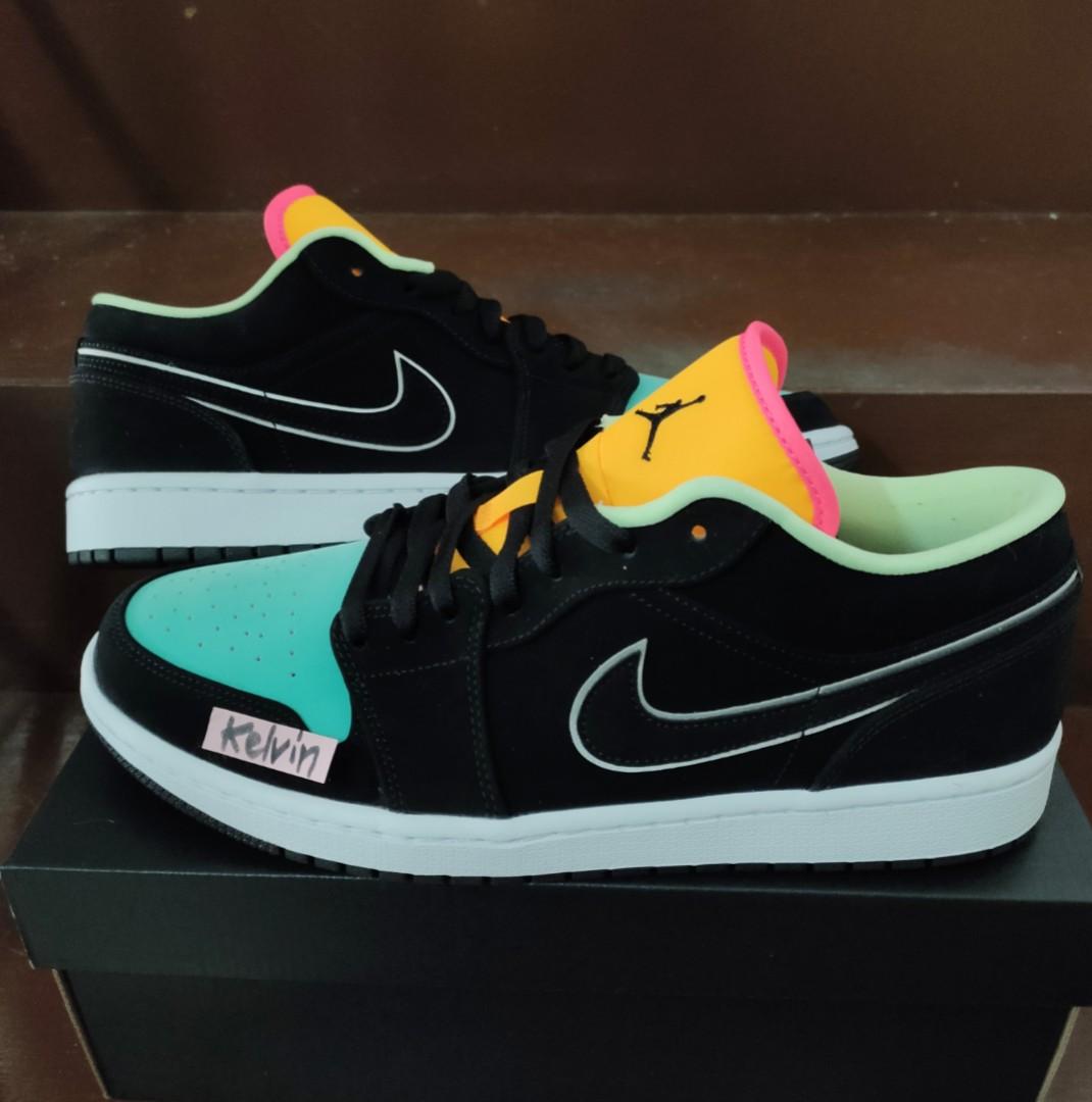 air jordan low black aurora