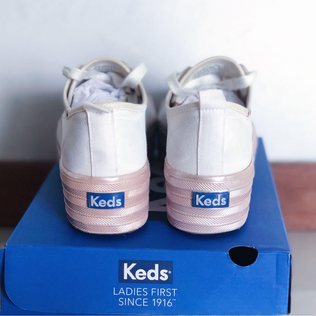 CLEARANCE SALE KEDS Triple Deck Pink Shoes FREE GIFT Women s Fashion Footwear Sneakers on Carousell