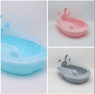 Large open litter box!