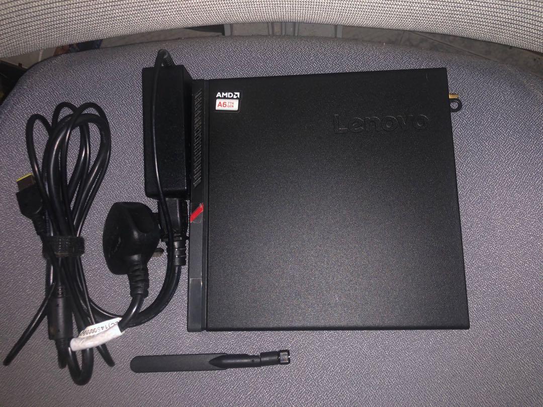 Lenovo ThinkCentre Tiny 小型電腦M715Q, 包火牛及Wi-Fi 天線,CPU:A6-9500E