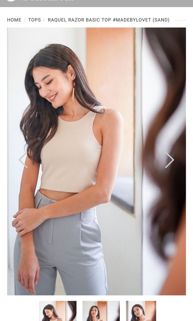 Razor neck top clearance