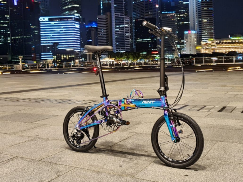 Mint foldable bicycle cheap
