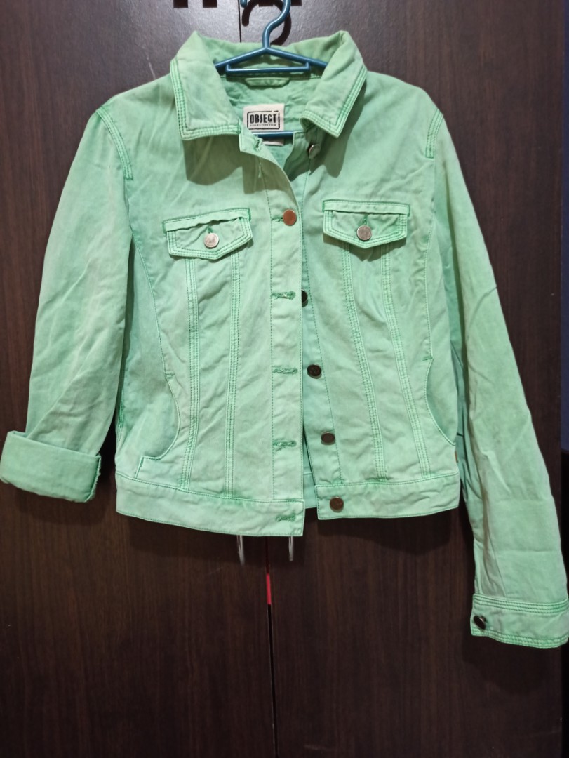 Mint green jacket, Women's Fashion, Coats, Jackets and Outerwear on