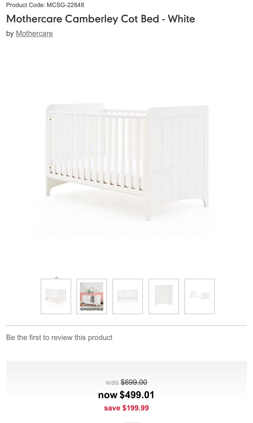 Mothercare bed, Babies & Kids, Baby Nursery & Kids Furniture, Childrens' Beds on Carousell
