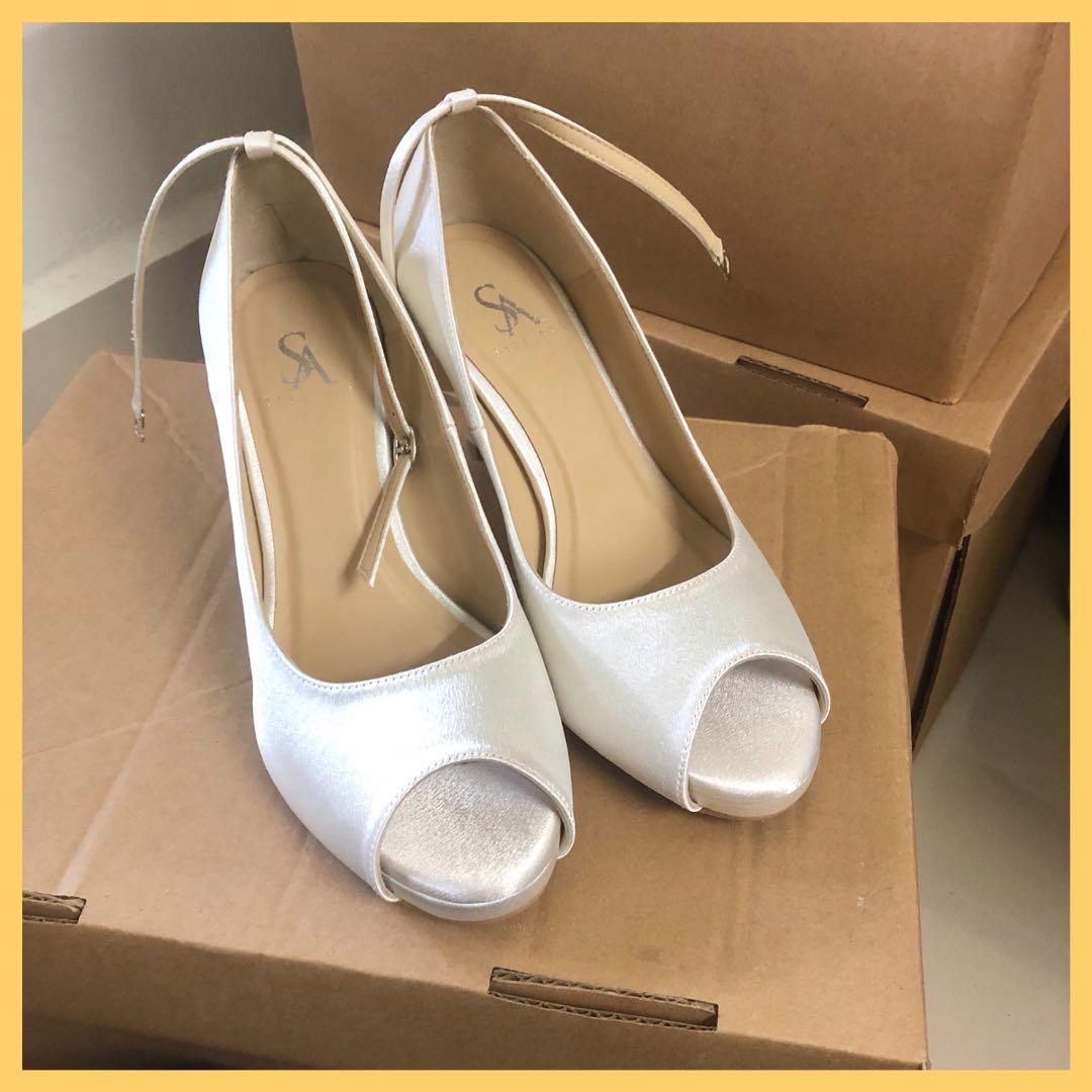 off white heels for wedding