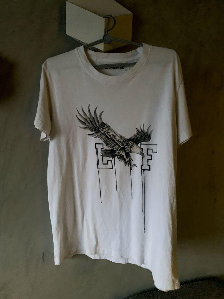 Off White Tee Men S Fashion Clothes Tops On Carousell A little, a bit, somewhat. carousell