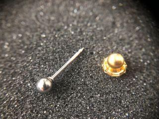 Palladium 3mm, 4mm Nose Stud Piercings / Inverness 2000 collection
