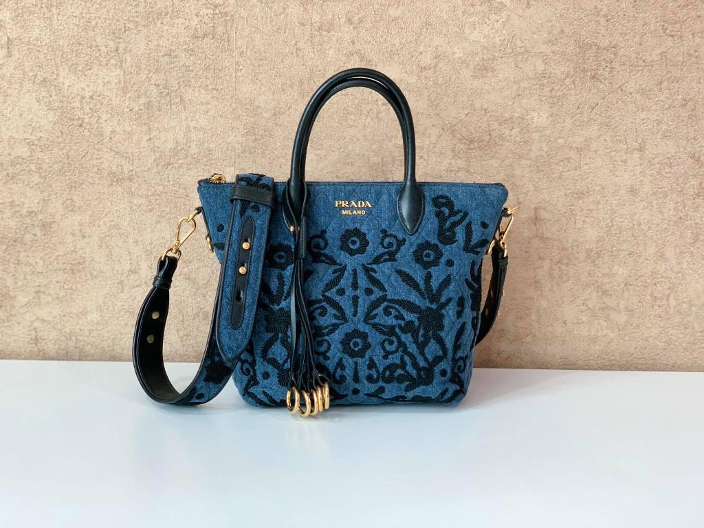 Prada denim clearance bag price