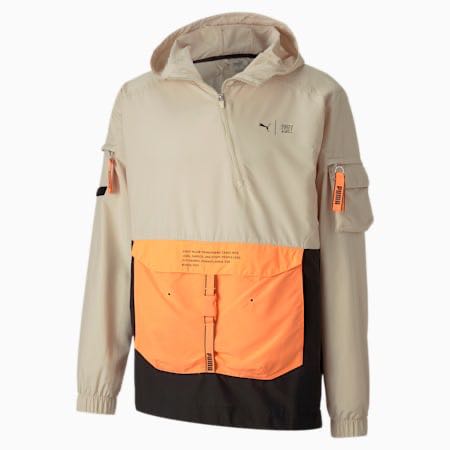 puma orange windbreaker