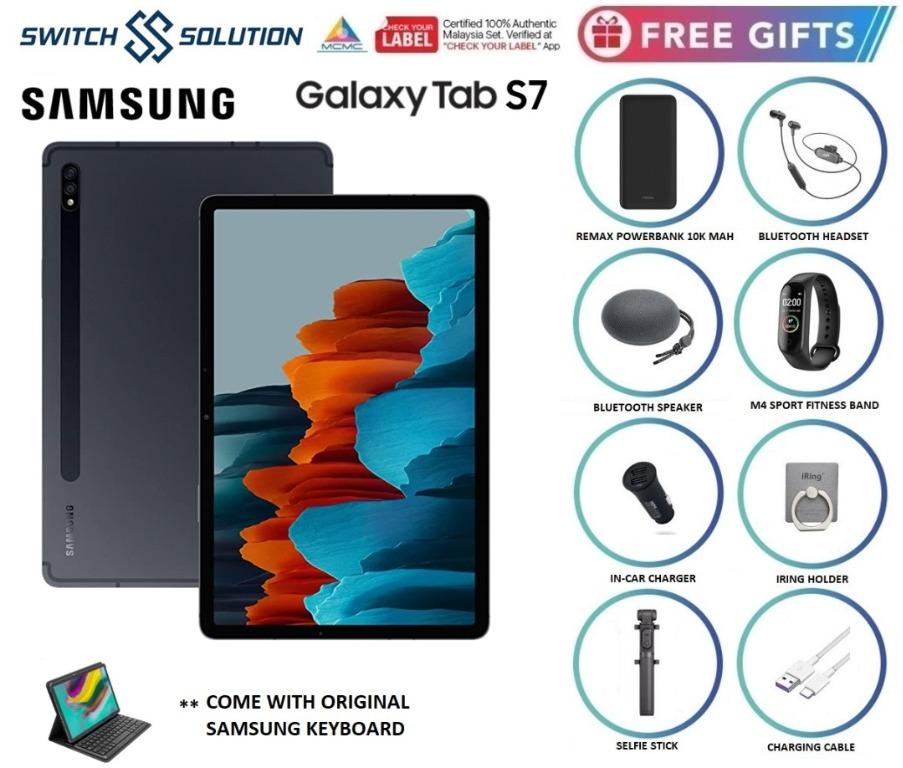 Samsung Galaxy Tab S7 6gb 128gb With Freebies Mobile Phones Tablets Tablets On Carousell