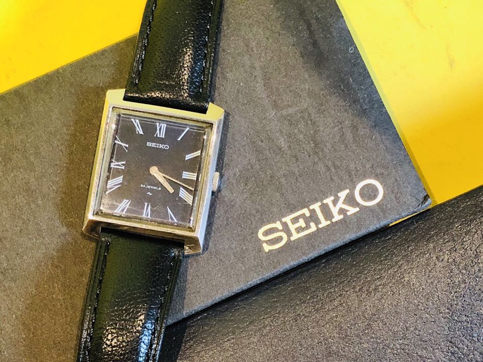 Seiko Rectangular Watch, Luxury, Watches on Carousell