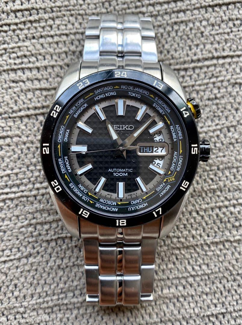 automatic world time watch