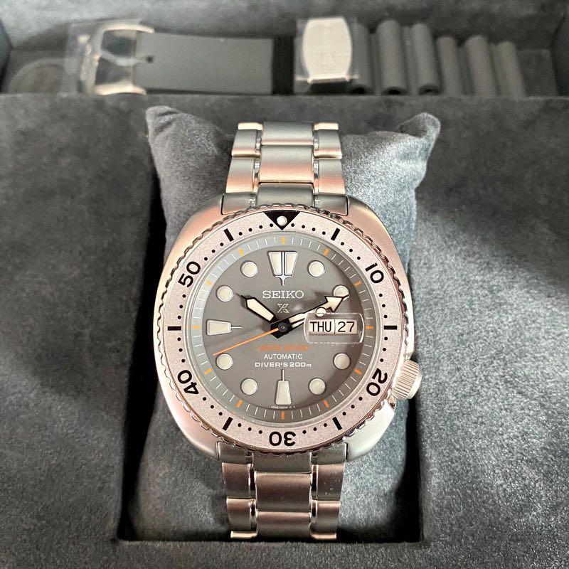 Seiko zimbe 1 silver turtle SRPA19K1 Men s Fashion Watches on