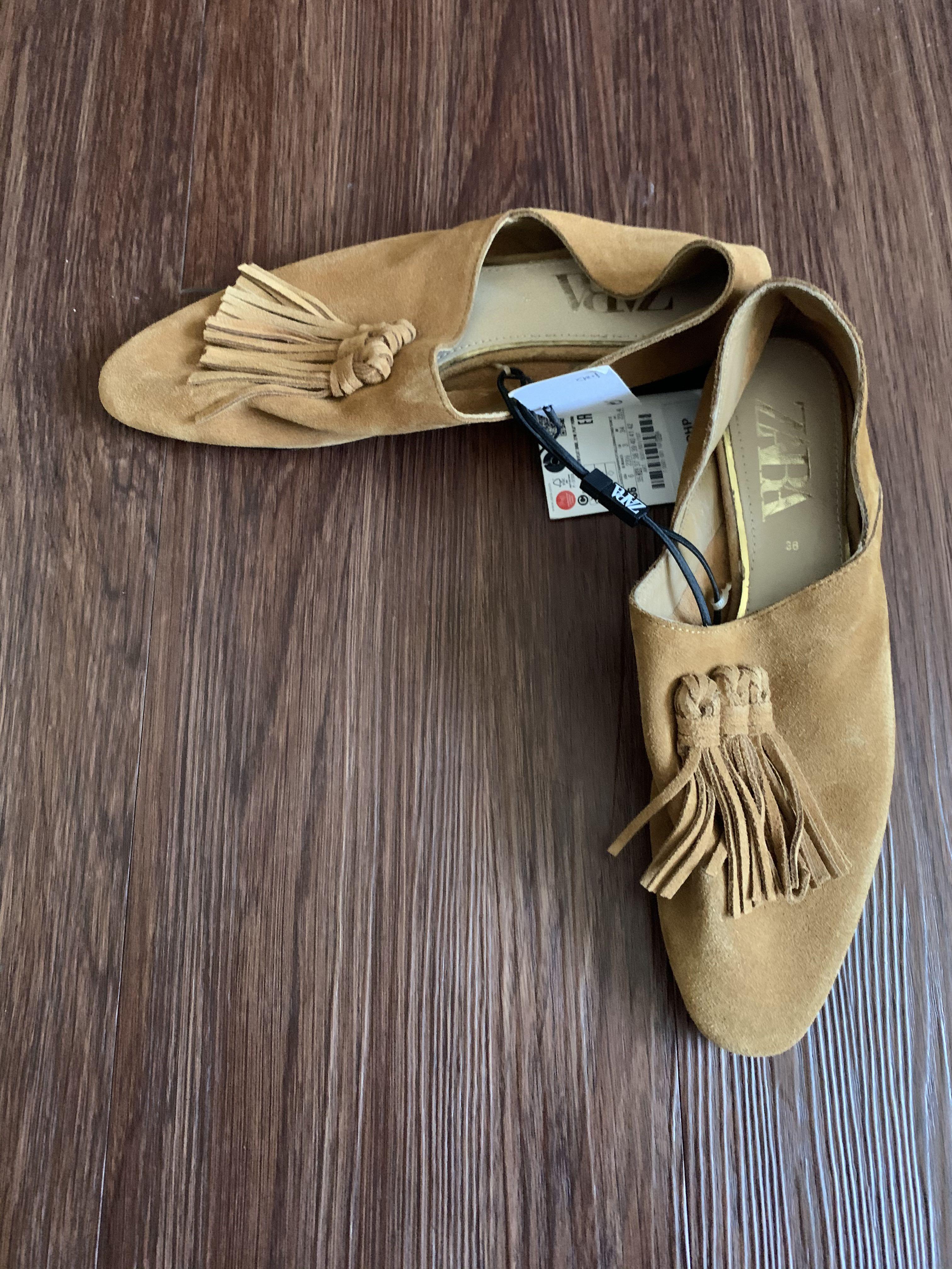 Zara mustard mules discount