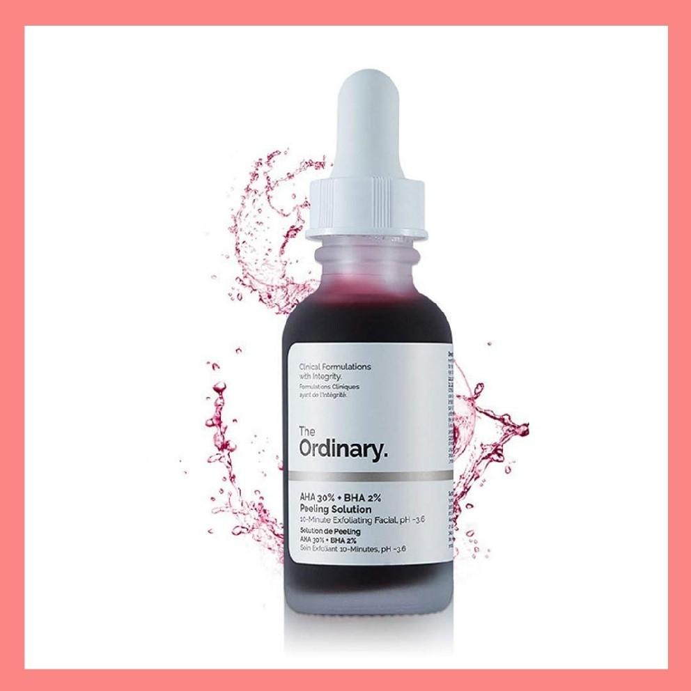 The Ordinary AHA 30% BHA 2% Peeling Solution (Category: Face Care) located in Quezon City. Submitted by beautyskin_mnl (Listing ID 1031439293, Image 1). Description: The Ordinary. AHA 30% + BHA 2% Peeling Solution Facial Serum Remove Acne Scars Whitening Skin Care 30ml. Description: Alpha Hydroxyl Acid (AHA) exfoliate the skin's top most surface for a brighter and more even look. Beta Hydroxyl Acid (BHA) exfoliate the skin more deeply to clear fo