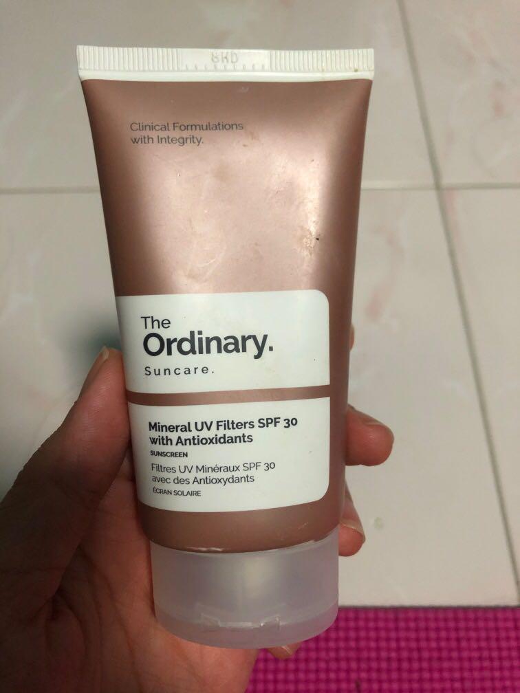 face sunscreen the ordinary