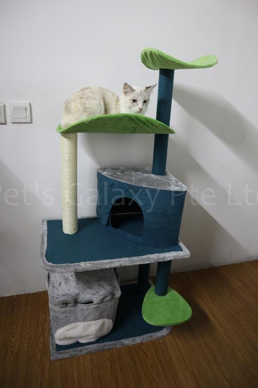 Totoro Cat Condo (Category: Homes & Other Pet Accessories) located in Singapore. Submitted by petsgalaxysg (Listing ID 1031310602, Image 1). Description: A totoro-inspired Cat tree/Condo that measures 132x61x41cm . It is strong and with many layers , cats will never be bored of climbing this tree. 2 Hidey-holes also provide a secure place for cats to nest and rest. PM or ws us for more informations at : https://api.whatsapp.com/send?phone=6585883