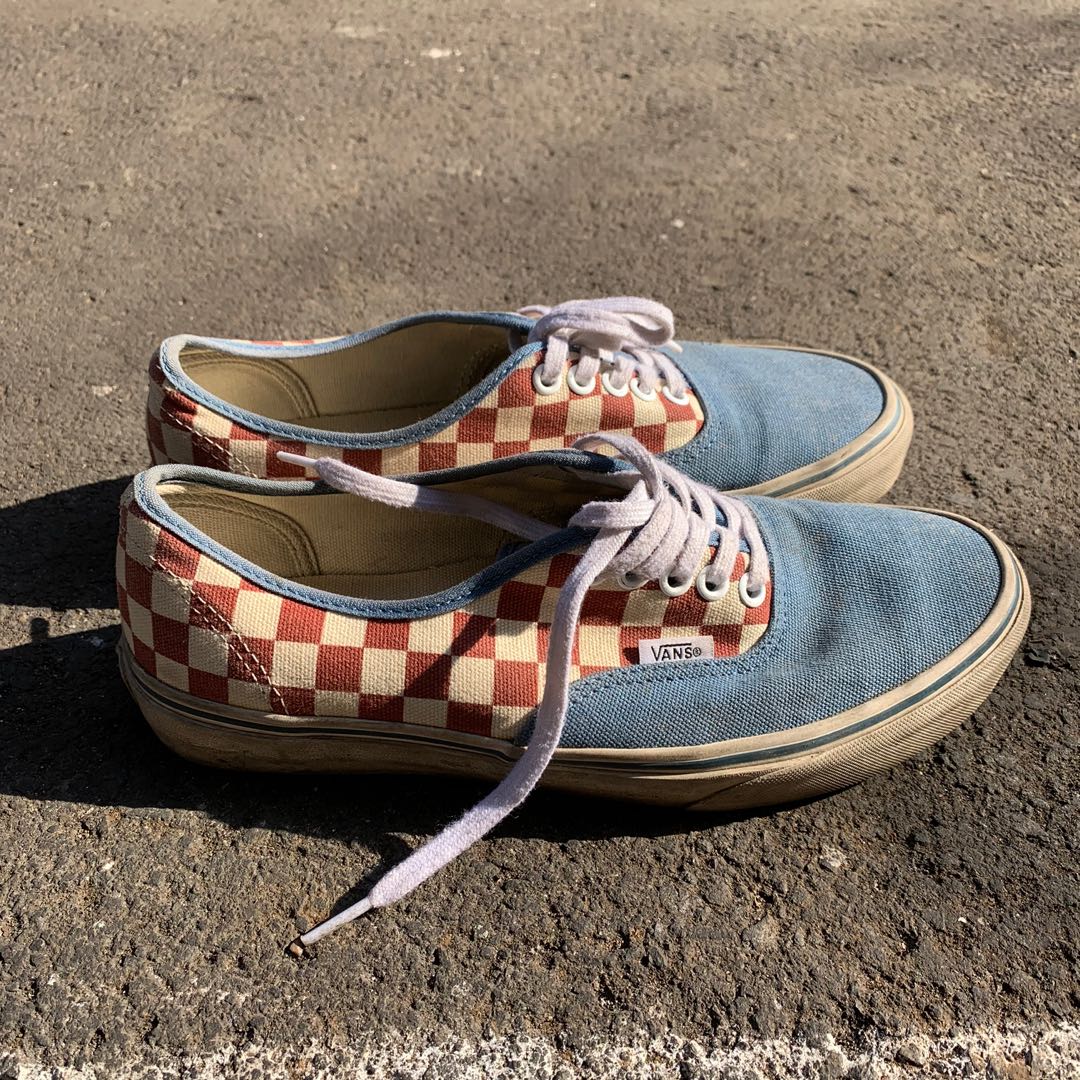 Vans authentic 50th anniversary blue checkerboard