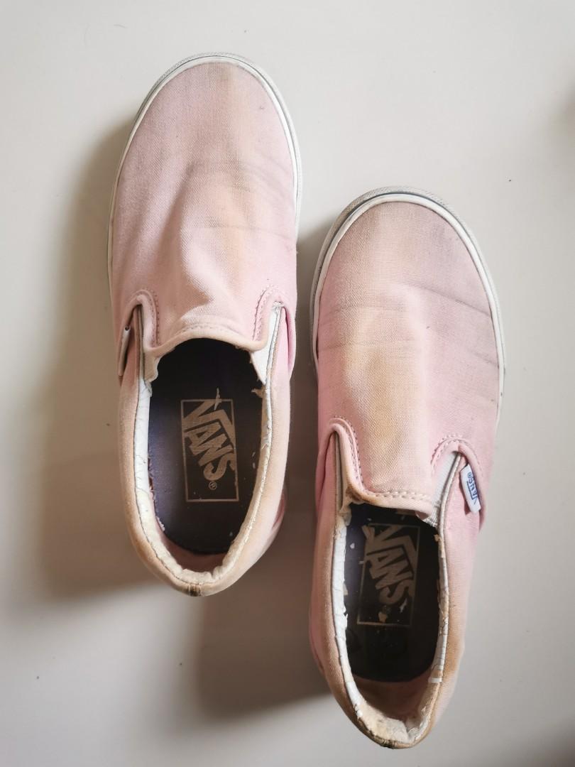 vans light pink shoes