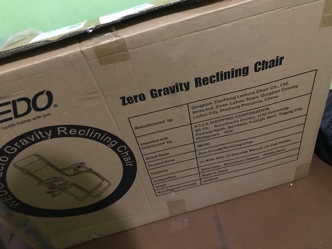 wedo gravity chair