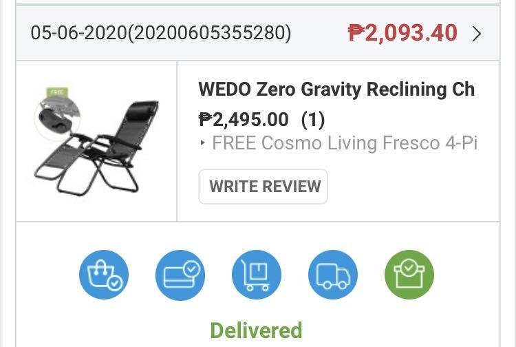 wedo gravity chair