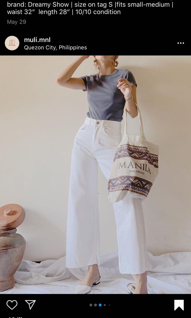 Zara White Wide Leg Pants, Women's Fashion, Bottoms, Other Bottoms on  Carousell