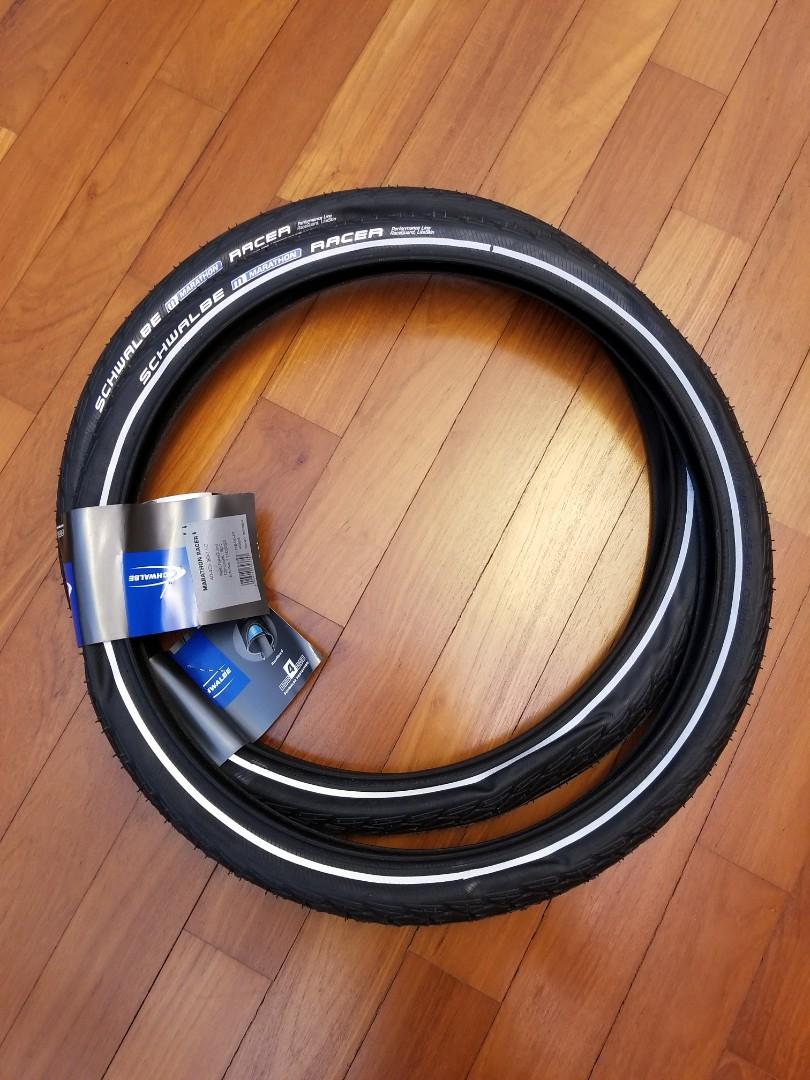 2 X Schwalbe Marathon Racer For Folding Bikes X 1 50 40 406 Bicycles Pmds Parts Accessories On Carousell