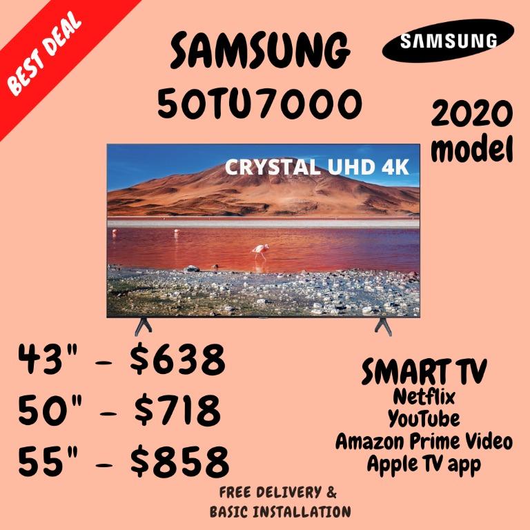 50 Samsung 50tu7000 50ru7100 50ru7200 Uhd 4k Smart Tv Brand New In Box Home Appliances Tvs Entertainment Systems On Carousell