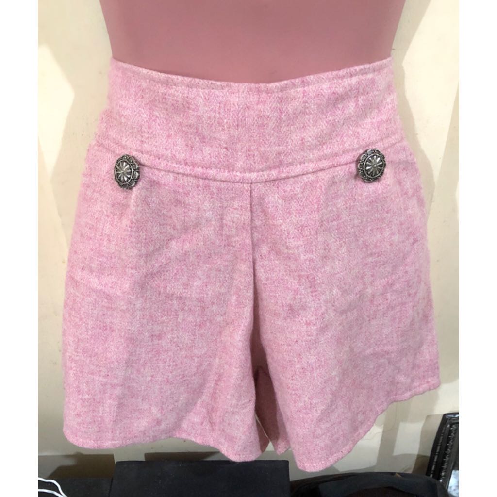 pink high waisted shorts