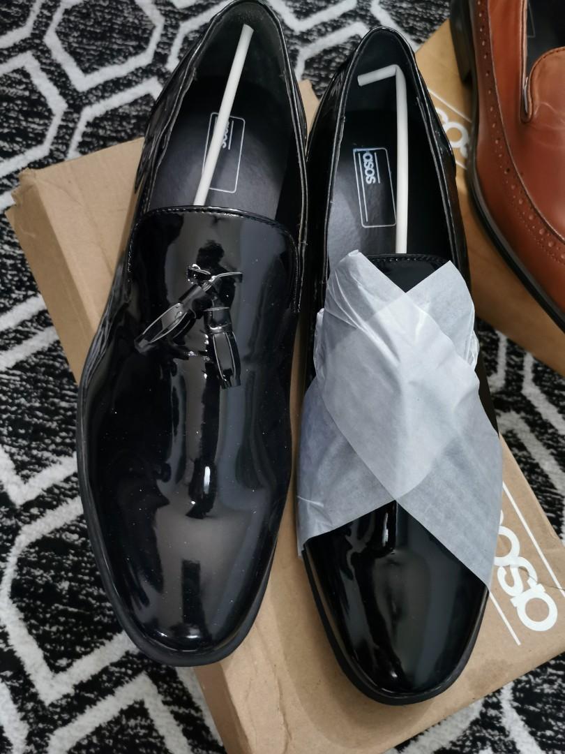 Asos black smart shoes size 13, Men's 