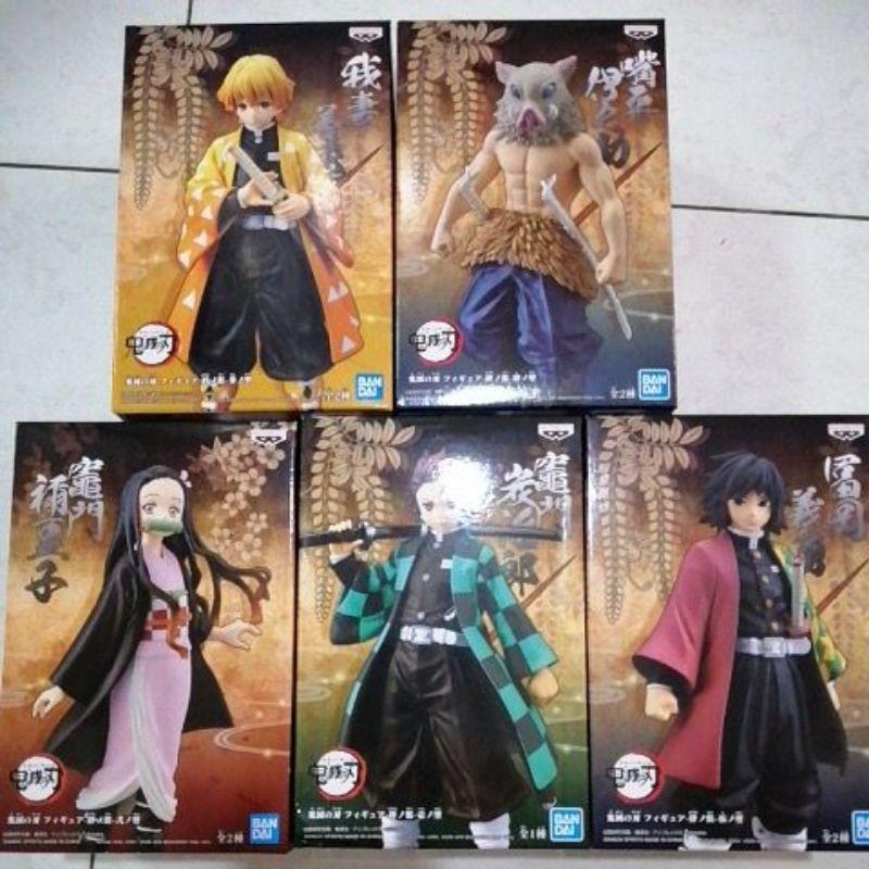 Banpresto Kimetsu No Yaiba Demon Slayers Tanjiro Nezuko Zenitsu Inosuke Giyu Toys Games Action Figures Collectibles On Carousell