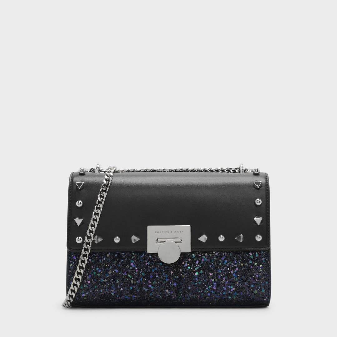 charles and keith glitter bag