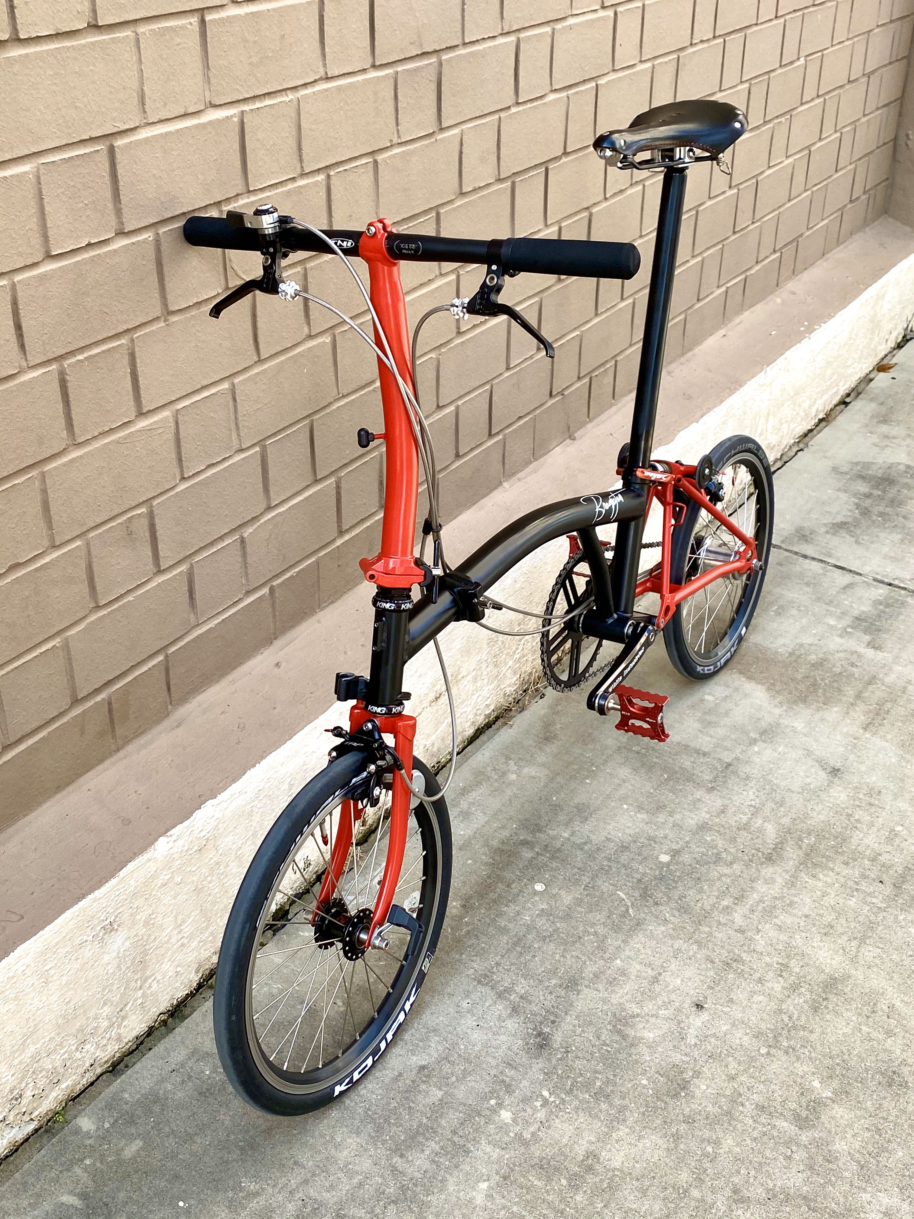 Brompton black red deals
