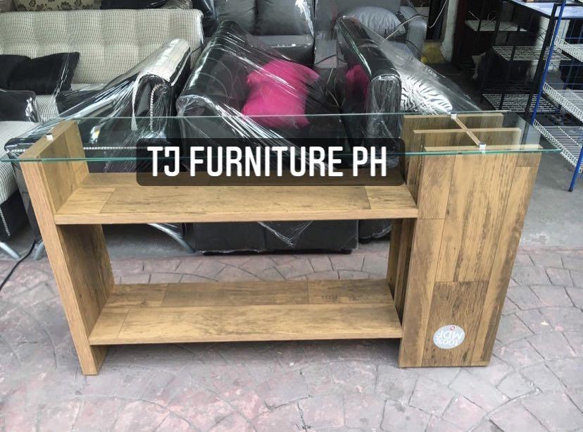 Console / Buffet Table (Category: Tables & Sets) located in Quezon City. Submitted by tjfurnitureph (Listing ID 1031600349, Image 1). Description: Console Table Name: Palas Description: L 48" x D 12" x H 30" inches Color Available: Brown & White Additional Delivery Charge! Depending on the Area We Accept Cash on delivery 🚚 Or Payment via BPI or gcash 💸 Pm us for inquiries!🤗.