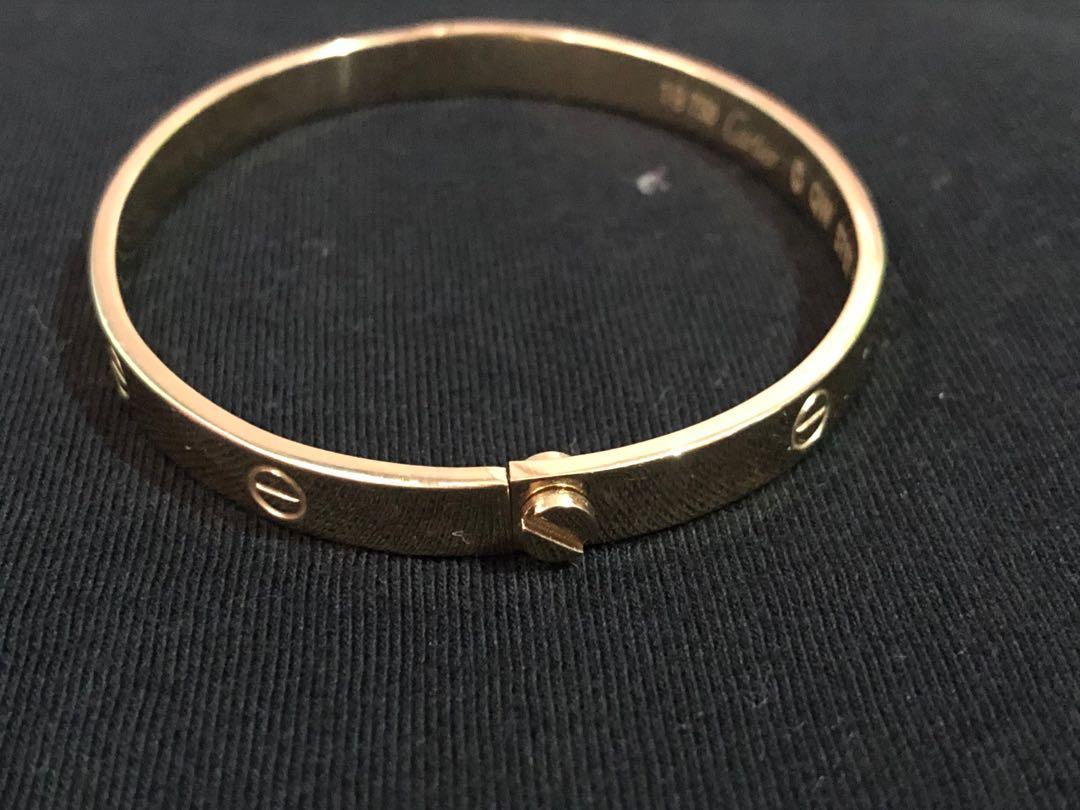 cartier 18k bangle