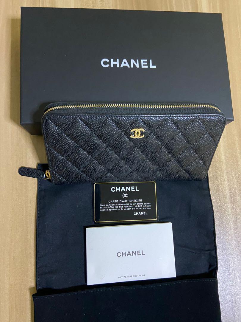 Chanel Petite Maroquinerie Caviar Wallet (Black), Luxury, Bags ...