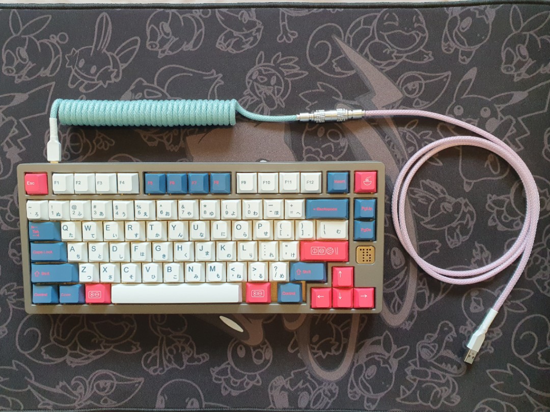 PINK CABLE GX16 Silver Keyboard cable