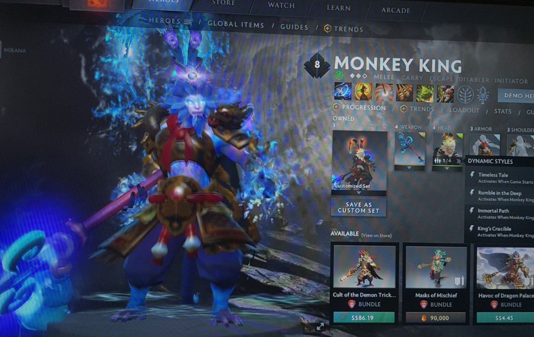 Dota 2 MK Arcana Set Video Gaming Gaming Accessories Game Gift