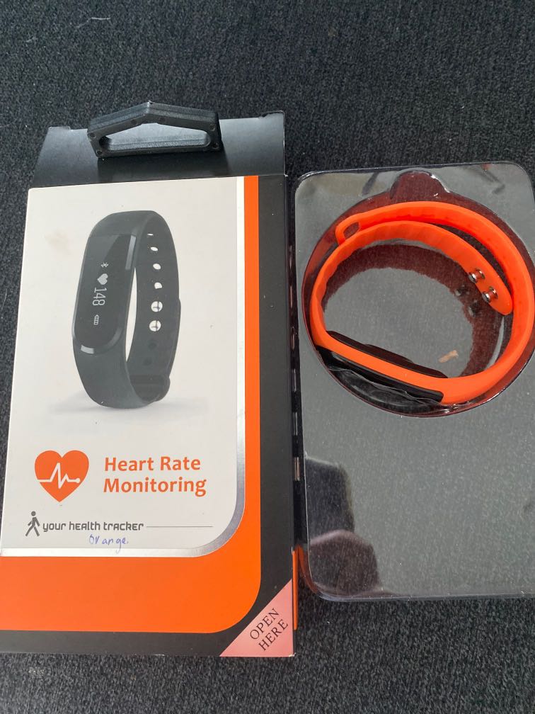 VeryFit Fitness Smart Tracker with Heart Rate Monitor Orange