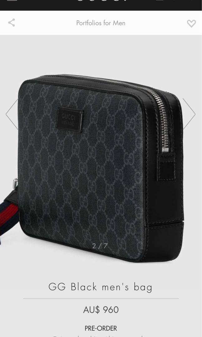 Mens gucci pouch hot sale