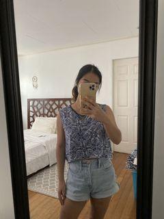 H&M cropped muscle top