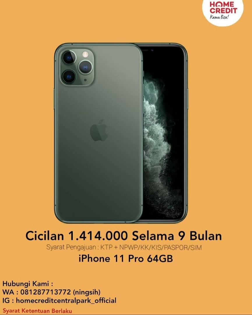 Iphone 11 Pro Kredit Tanpa Kartu Kredit Proses Cepat Barang Yang Dicari Di Carousell