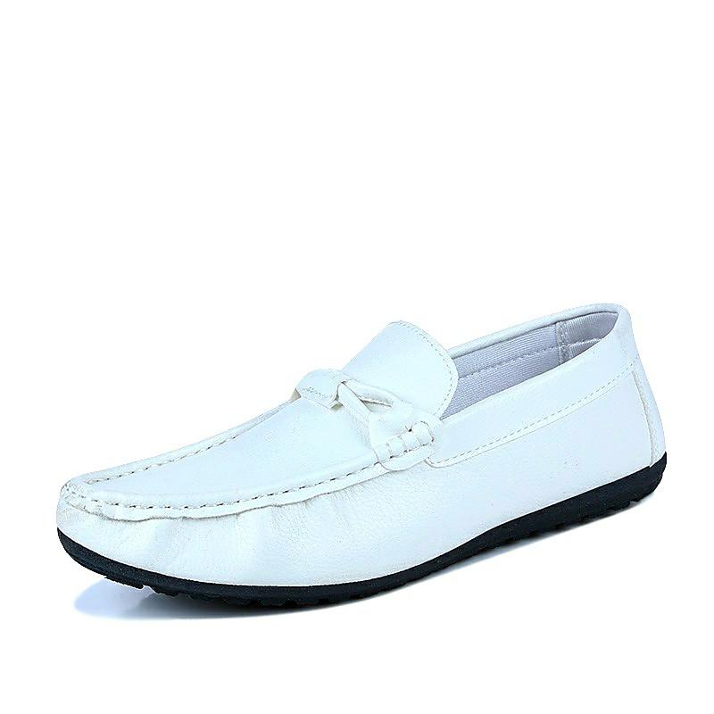 white loafer shoes