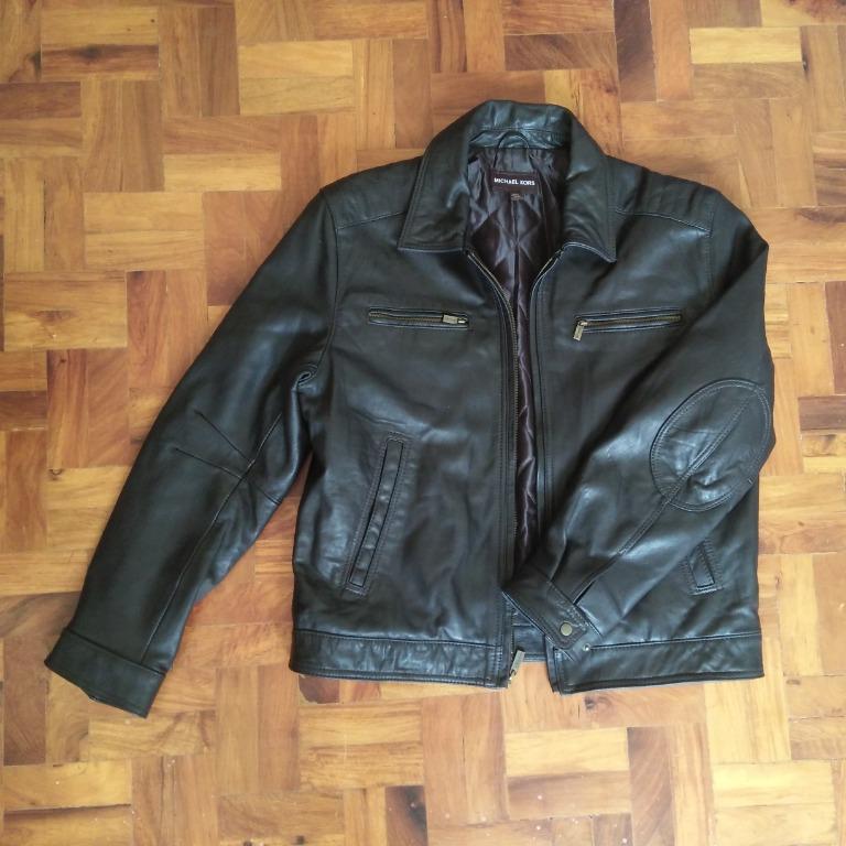 Michael Kors Men's Genuine Leather Jacket, Men's Fashion, Coats, Jackets  and Outerwear on Carousell