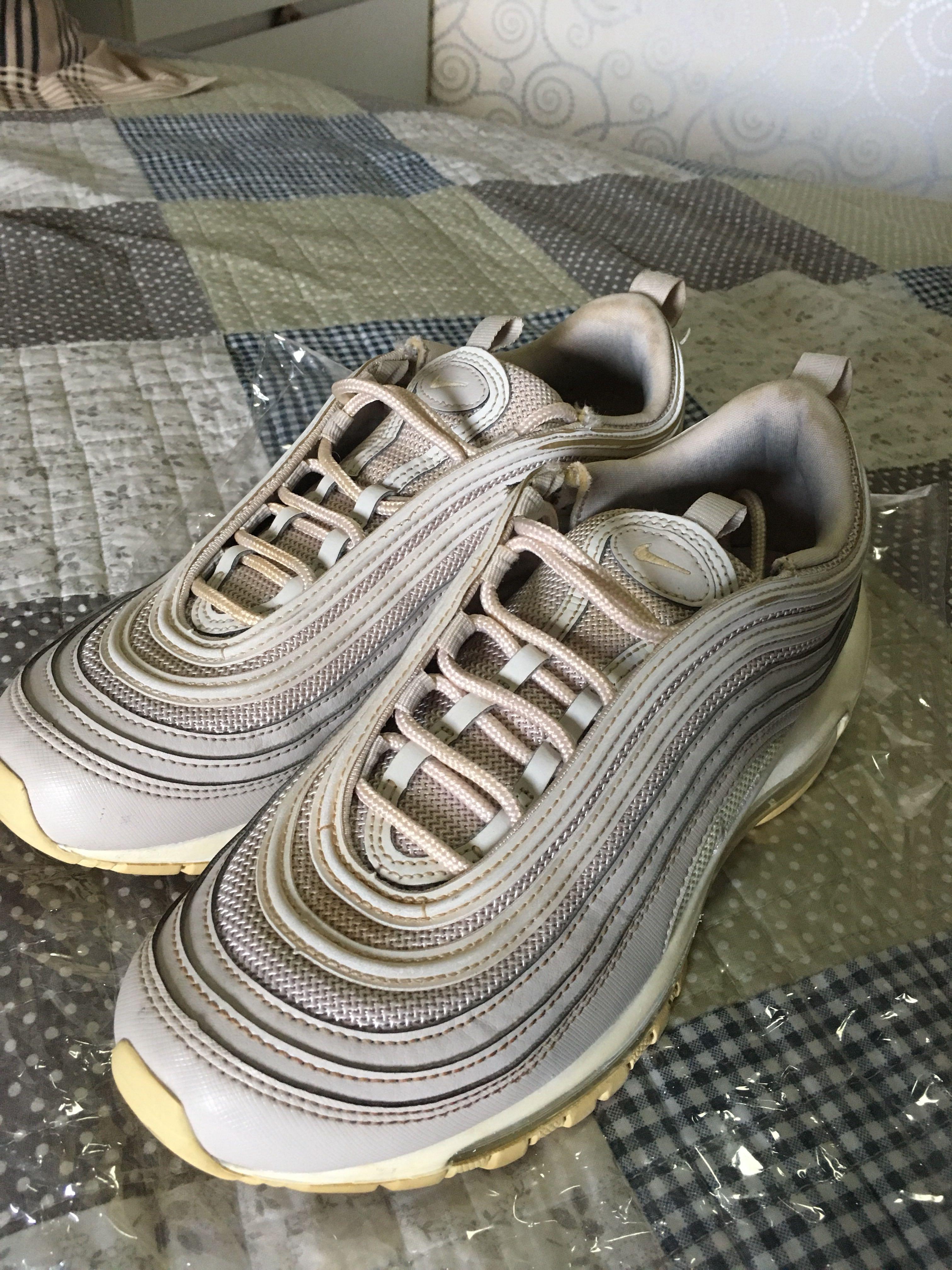 Nike Airmax 97 Beige, Fesyen Pria, Sepatu , Sneakers di Carousell